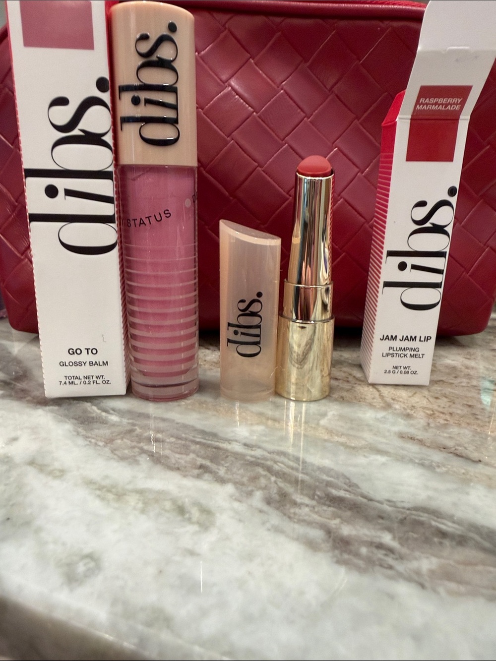 Dibs lipgloss and Lipstick melt